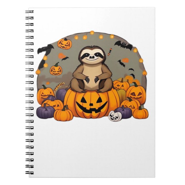 Cuaderno Traslado clásico de esloth-o-ween (Frente)