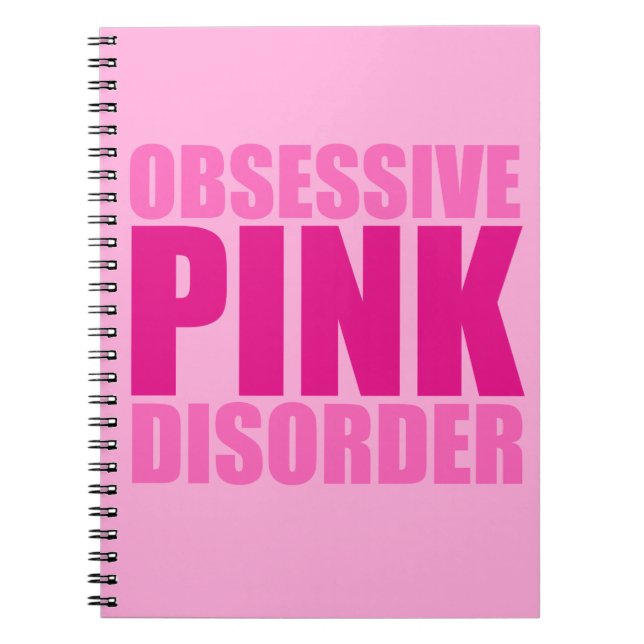 Cuaderno Trastorno rosa obsesivo por bonito (Frente)