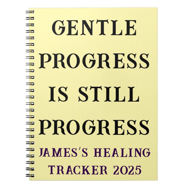 Cuaderno Tratamiento del Personalizado del progreso suave (Frente)
