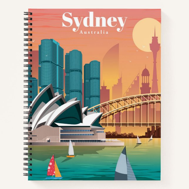 Cuaderno Travel Art Travel To Sydney Australia (Anverso)