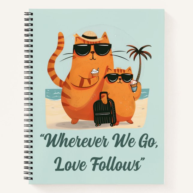 Cuaderno Travelling Cat Love Moment Spiral Notebook (Anverso)