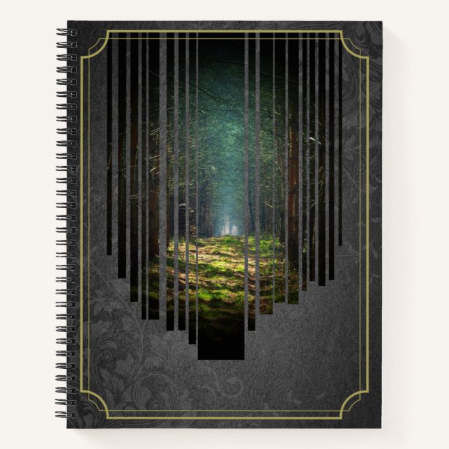 Cuaderno Trayectoria de bosque encantada - Portal místico o (Anverso)