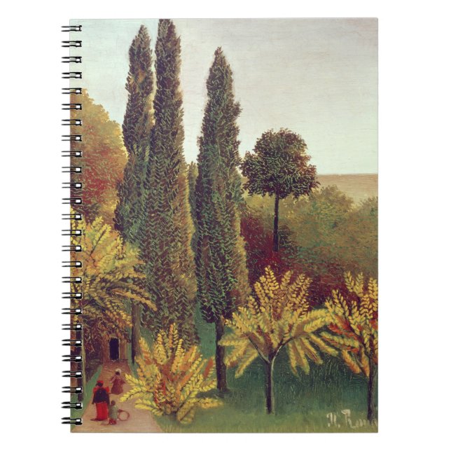 Cuaderno Trayectoria en las motas Chaumont Park, París, (Frente)