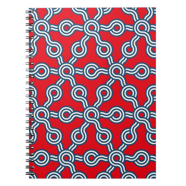 Cuaderno trazo transparente de enrollamiento gráfico con he (Frente)