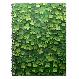 CUADERNO TREBOLES CÉLTICOS IRLANDESES VERDES