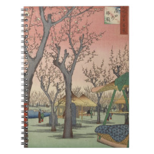 Cuaderno Tree Blossoms Plum Garden Japanese Woodblock