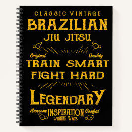 Cuaderno Tren BJJ Smart Fight Hard Vintage Jiu Jitsu