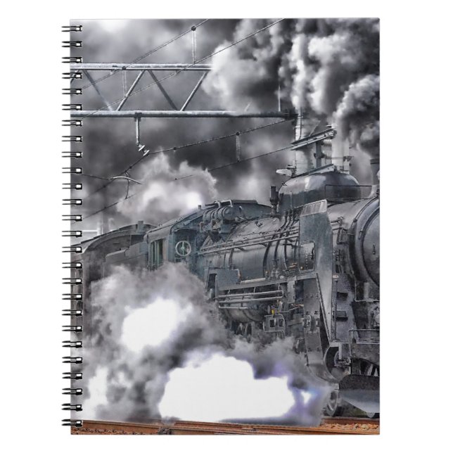 Cuaderno Tren de motores de vapor HDR Foto (Frente)