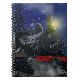 Cuaderno Tren de Navidad en la nieve