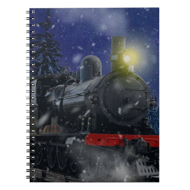 Cuaderno Tren de Navidad en la nieve (Frente)