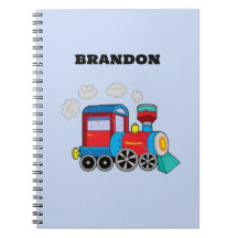 Tren de niños azul nombre personalizado