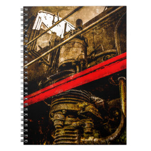 Cuaderno Tren de vapor vintage - Bomba de aire