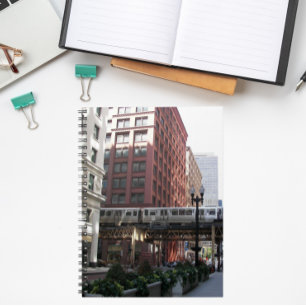 Cuaderno Tren en bucle elevado de Chicago