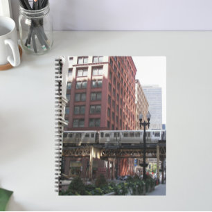 Cuaderno Tren en bucle elevado de Chicago