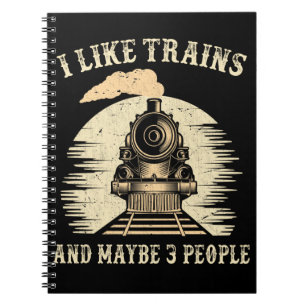 Cuaderno Tren Introvertet Lover Locomotora Trainspotter Ra