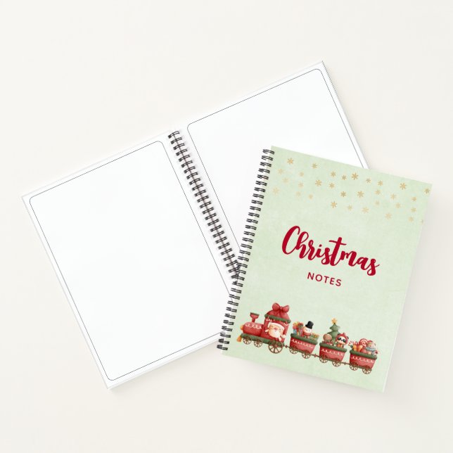 Cuaderno Tren navideño bonito con juguetes (Interior)