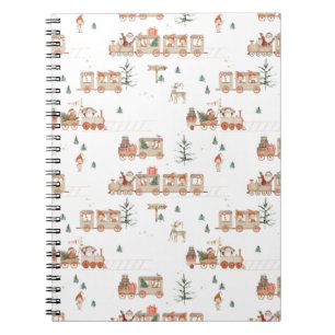 Cuaderno tren polar - ayudantes de Santa elfos Felices fies