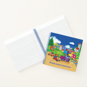 Cuaderno tren y coche