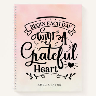 Cuaderno Trendy Ombre Gratitude Heart Gratitude Journal