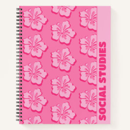 Cuaderno Trendy Preppy Tropical Floral School Subject
