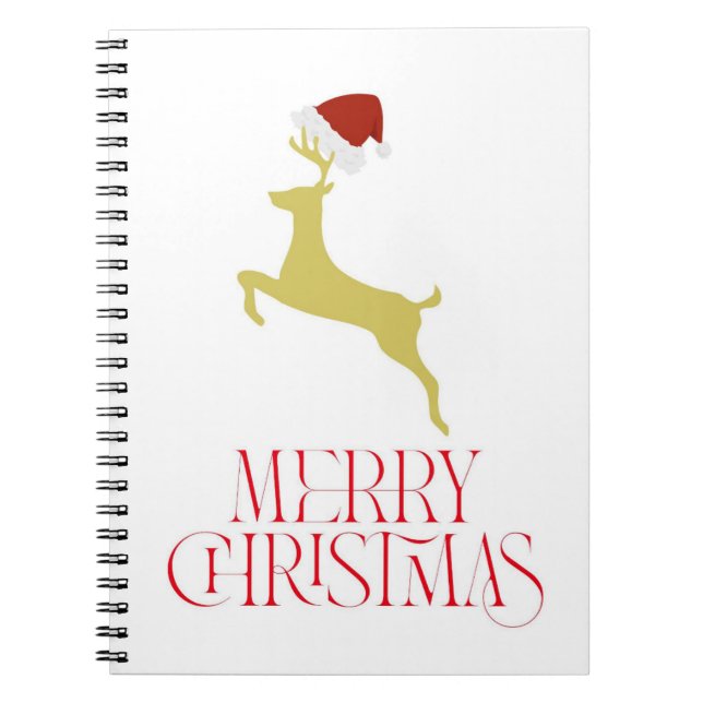 Cuaderno Trendy red Christmas print  (Frente)
