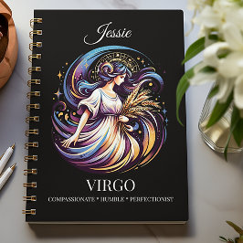 Cuaderno Trendy Watercolor Virgo Zodiac Journal