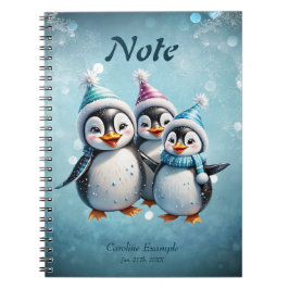 Cuaderno Tres adorables pingüinos