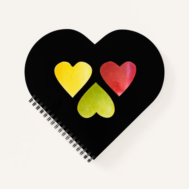 Cuaderno Tres corazones (Anverso)