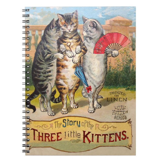 Cuaderno Tres Gatitos Ilustración de Mamá Oca (Frente)