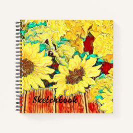 Cuaderno Tres girasoles
