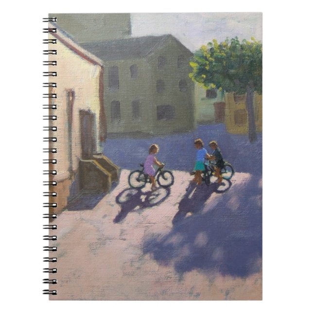 Cuaderno Tres niños con las bicicletas España (Frente)