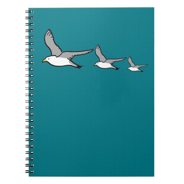 Cuaderno Tres pájaros volando alto (Frente)