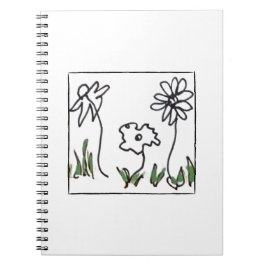 Cuaderno Tres pequeñas flores