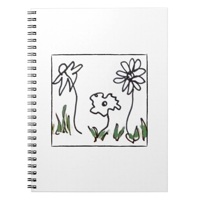 Cuaderno Tres pequeñas flores (Frente)