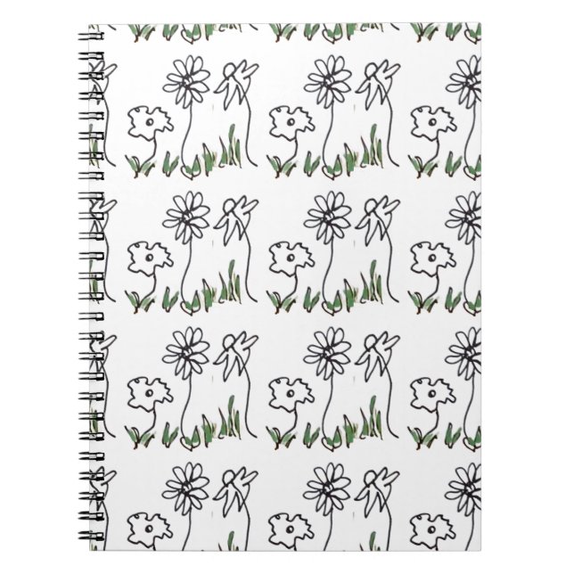 Cuaderno Tres pequeñas flores (Frente)