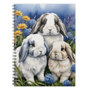 Cuaderno Tres pequeños conejos de conejo