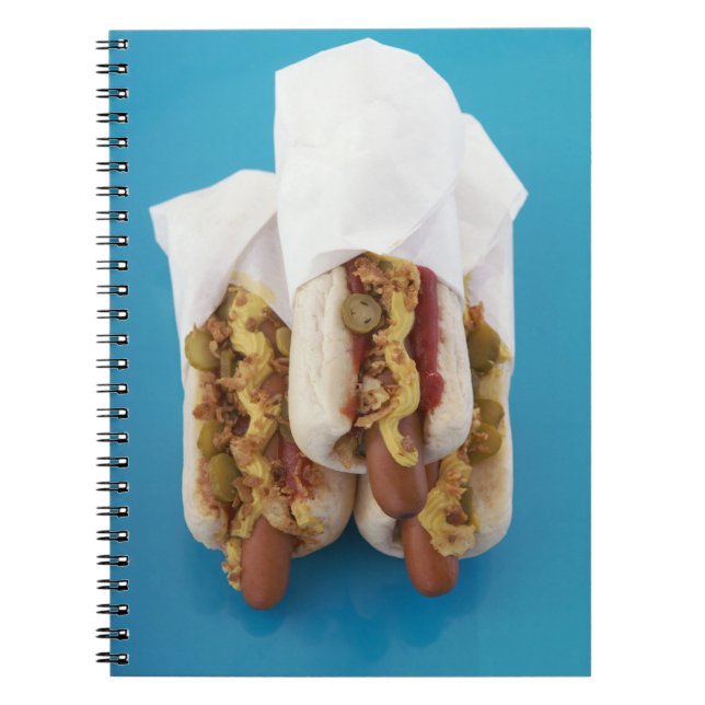 Cuaderno Tres perritos calientes en bollos (Frente)