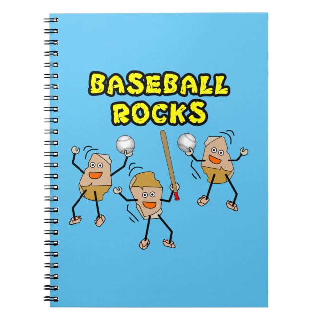 Cuaderno Tres rocas de béisbol (Frente)