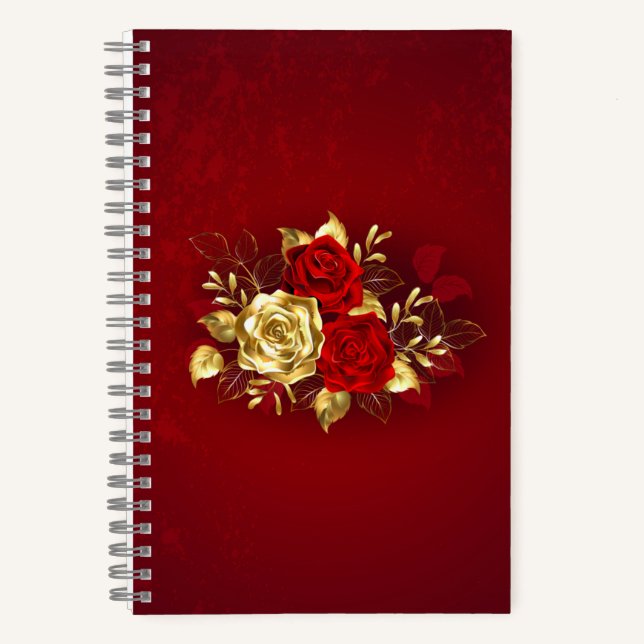 Cuaderno Tres Rosas Joyas (Anverso)