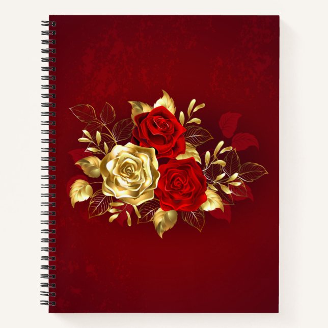 Cuaderno Tres Rosas Joyas (Anverso)