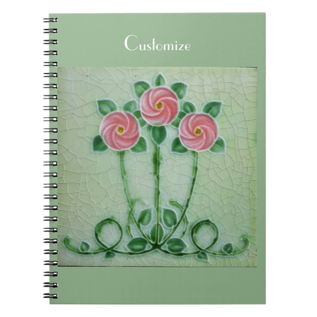 Cuaderno Tres rosas rosadas Thunder_Cove (Frente)