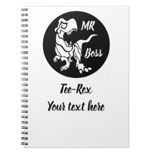 Cuaderno Trex blanco el jefe Dino