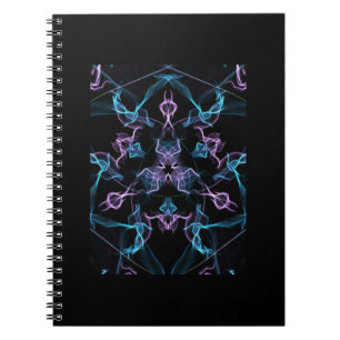 Cuaderno Triángulo azul y púrpura Mandala