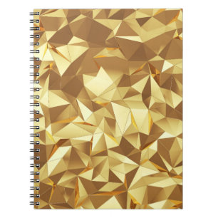 Cuaderno Triángulo de oro: Textura de fondo abstracta.