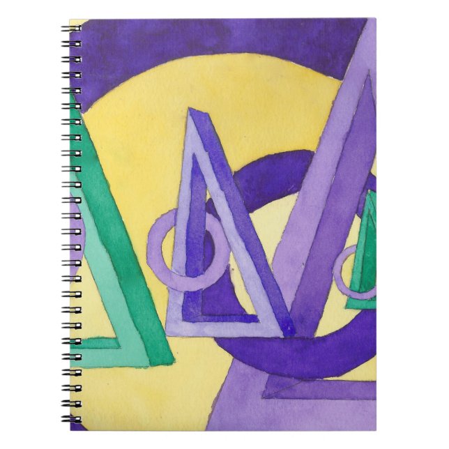 Cuaderno Triángulos abstractos (Frente)