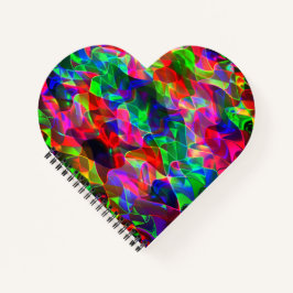 Cuaderno Triángulos curvados coloridos o ondulaciones color