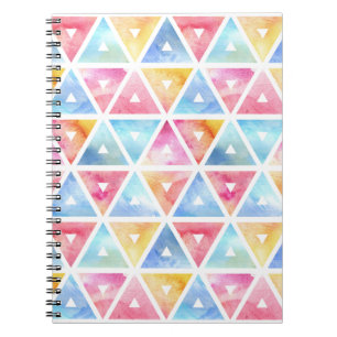 Cuaderno Triángulos de acuarela bohemias