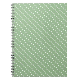 Cuaderno Triángulos diminutos minimalistas en salvia polvor