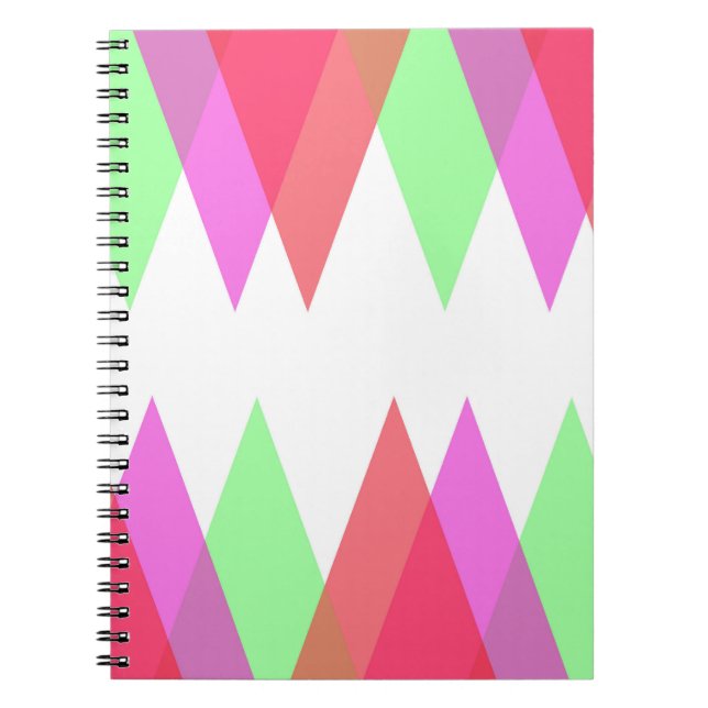 Cuaderno Triángulos rojos y verdes (Frente)