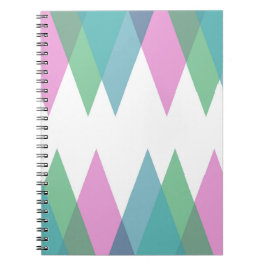 Cuaderno Triángulos rosas y verdes